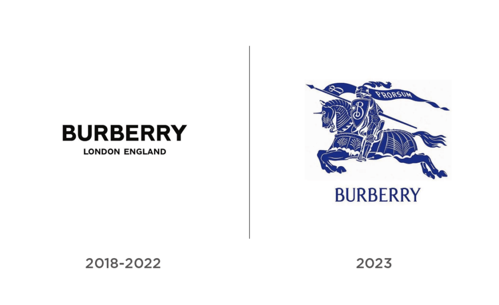 burberry logo iteration
