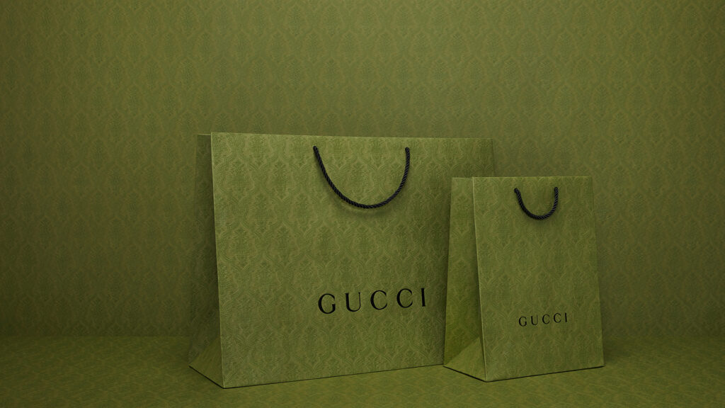 gucci sustainable packaging