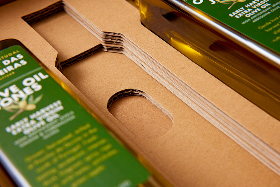 Olive Oil Jones cardboard package detail