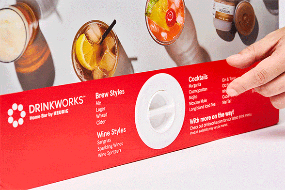 Package interactive detail for Drinkworks