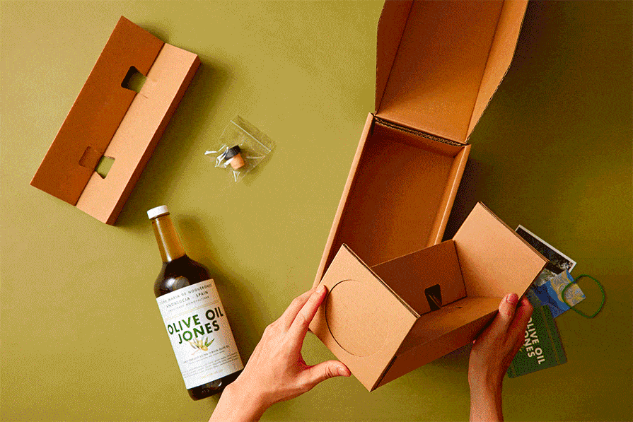 How to pack the Olive Oil Jones bottle