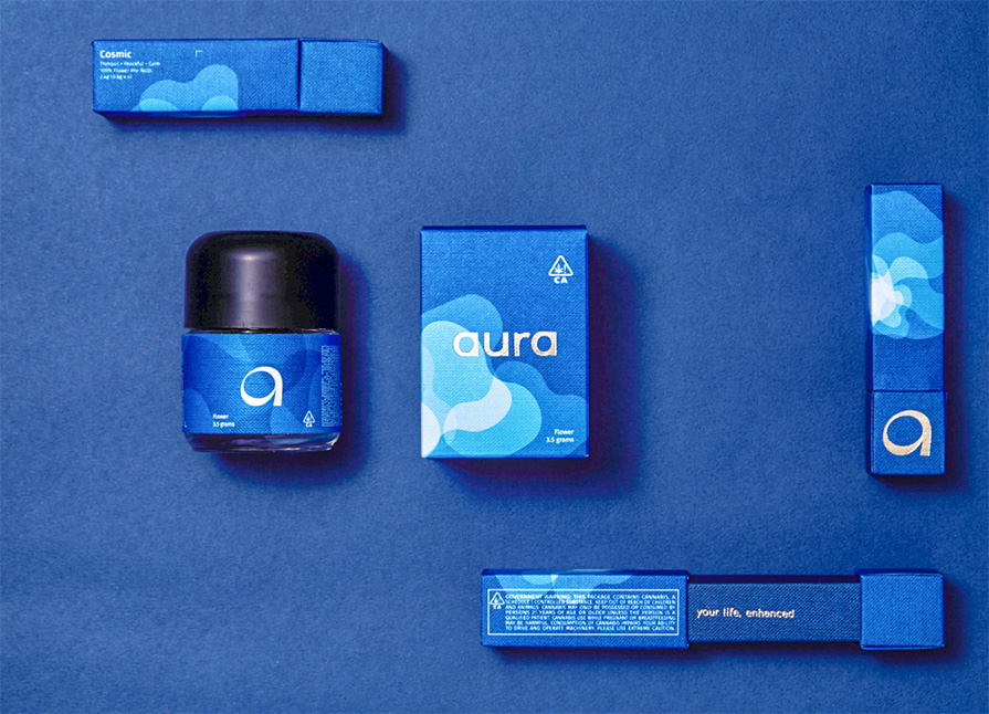 Aura Blue Package Design
